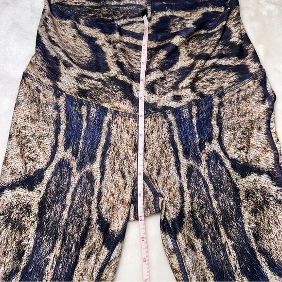 Niyama Sol Brown & Black Animal Print Super Flare Pants Size Medium - Picture 15 of 16